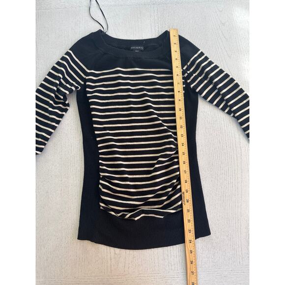 Metaphor Black Striped Sweater Dark Academia Old Money Corporate - Picture 2 of 7